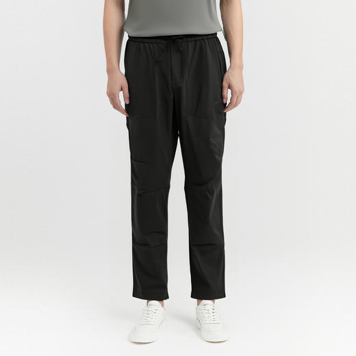 【凉感&防晒防水】圣得西男士休闲裤舒适纯色百搭易打理松紧长裤 商品图3