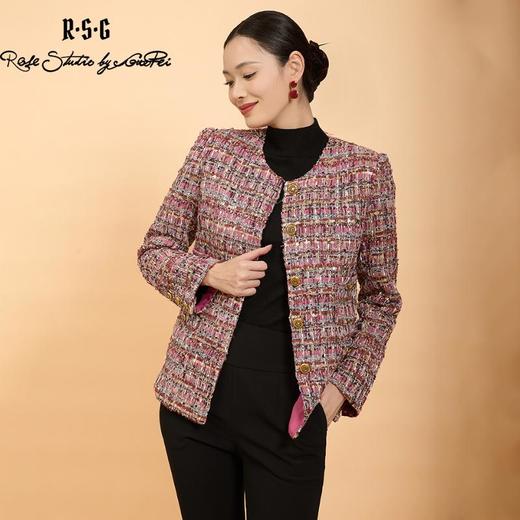 郭培成衣品牌精品系列亮片粗花呢四兜小香风外套 商品图1