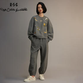 郭培品牌【“药”爱自己】原创中药花草刺绣“格雷系”卫衣套装