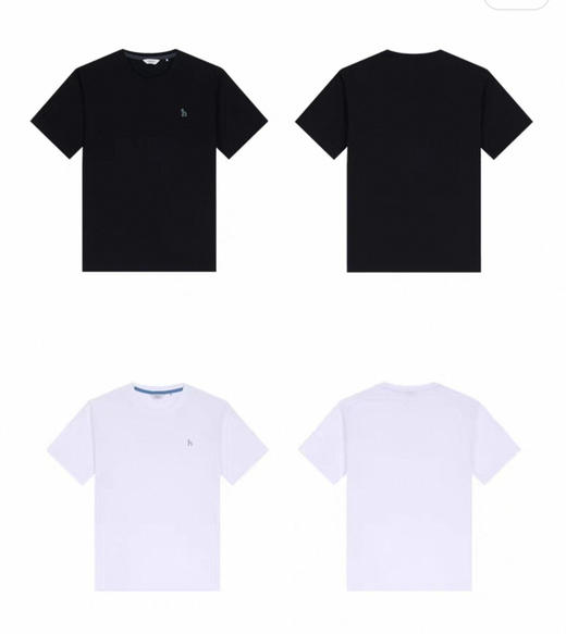 【4月2日 下午14:00 秒杀】哈狗 小logo 夏季男士纯色圆领T恤 商品图12