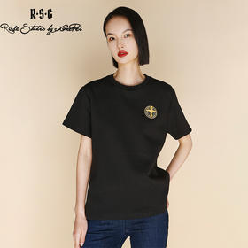 RSG郭培成衣品牌高光十刻金标刺绣中长款夏季新款女装T恤