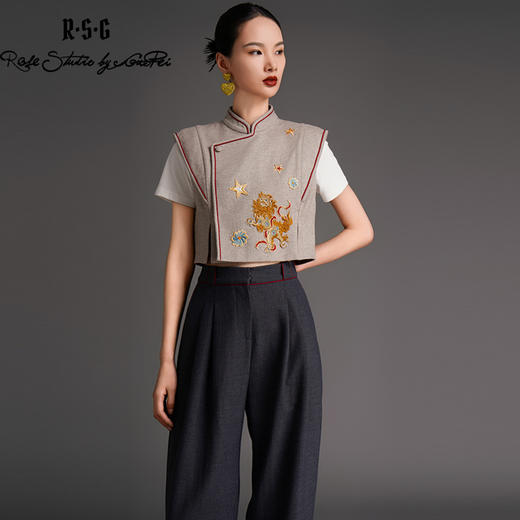 RSG2023早秋新中式醒狮滚绣球重工刺绣套装 商品图4