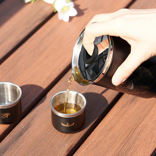 大英博物馆 盖亚·安德森猫系列 便携旅行保温快客杯 茶具套装 商品图3