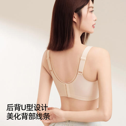 熳洁儿 小胸聚拢文胸反重力双重提拉蕾丝莫代尔滑滑杯收副乳25251501 商品图5