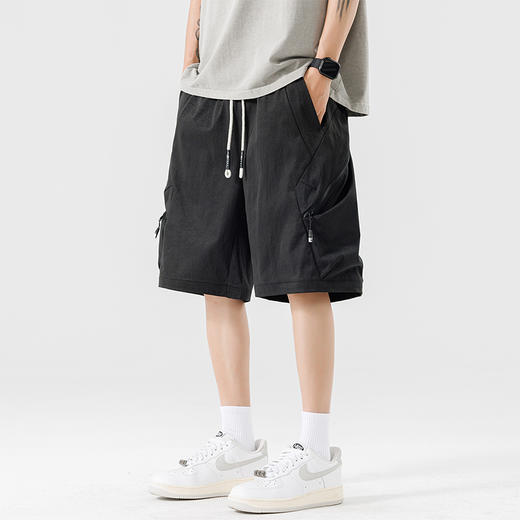 【DSL】大依优型大码短裤五分裤大号裤子弹力透气加肥加大夏季松紧腰宽松运动沙滩裤 商品图7