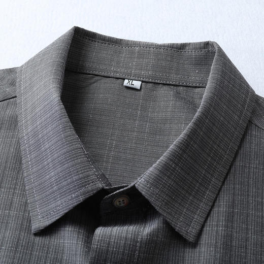 【DB】大依优型大码夏装多色短袖衬衫新款宽松免烫透气大码透气上衣半袖男士衬衣 商品图6