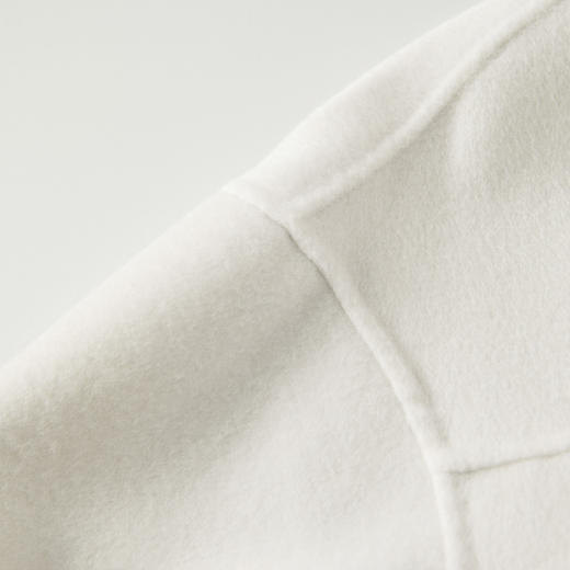 ROMI STUDIO“随性自在”100%棉休闲奶白宽松连帽开衫卫衣 T8045 商品图2