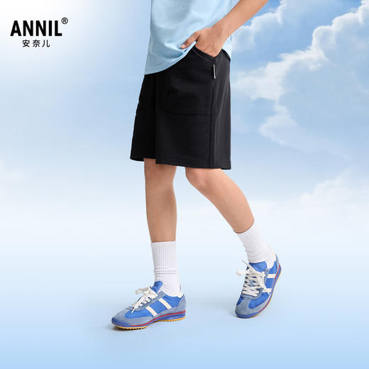 男童全腰针织中裤夏季新款安奈儿童装EB526102 商品图1