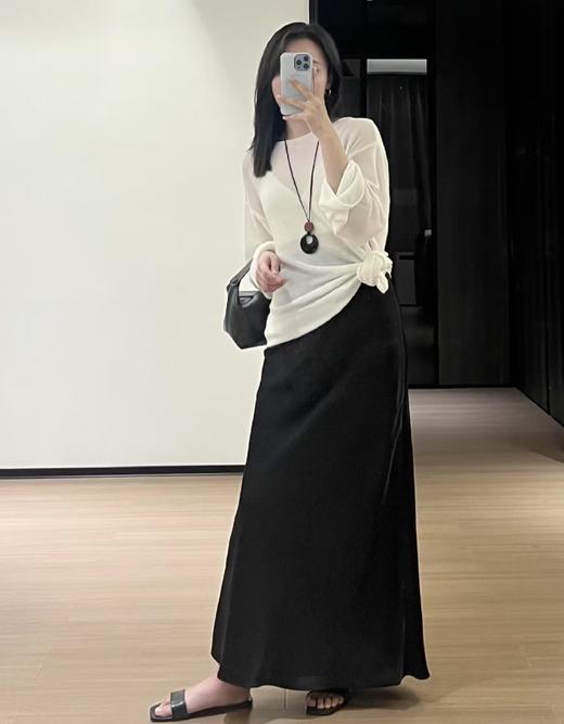 进口醋酸缎面最高版丝滑荷叶半身裙 商品图4