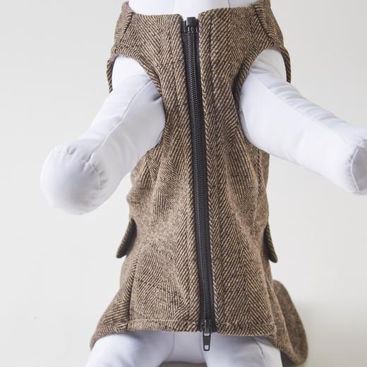 狗狗衣服 工装风/时尚格子裙/双层卫衣/时尚卫衣/四脚冲锋衣/晴雨两用冲锋衣/防水雨衣 商品图2