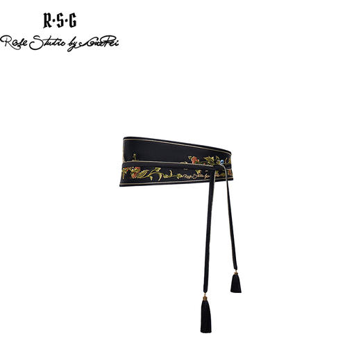 RSG2023郭培成衣品牌国风复古繁花硕果刺绣腰封 商品图4