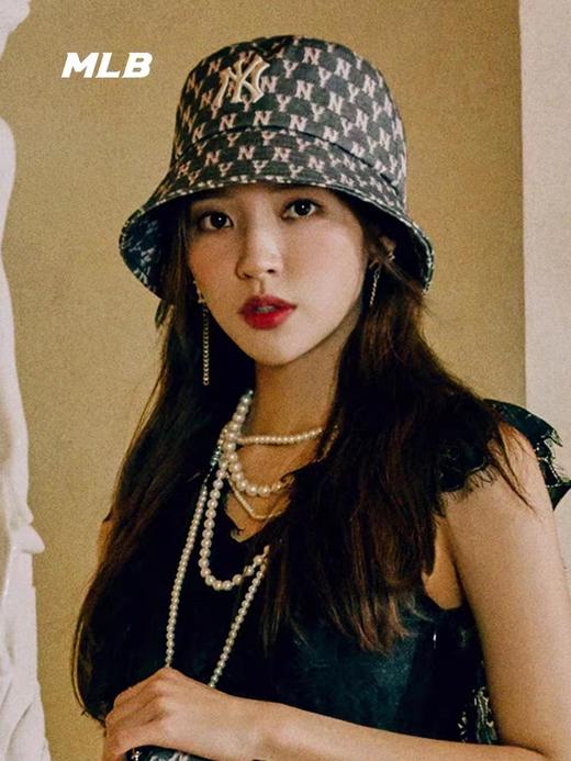 MLB   新款复古牛仔老花渔夫帽                发货时效3-7天【种草号团购】 商品图5