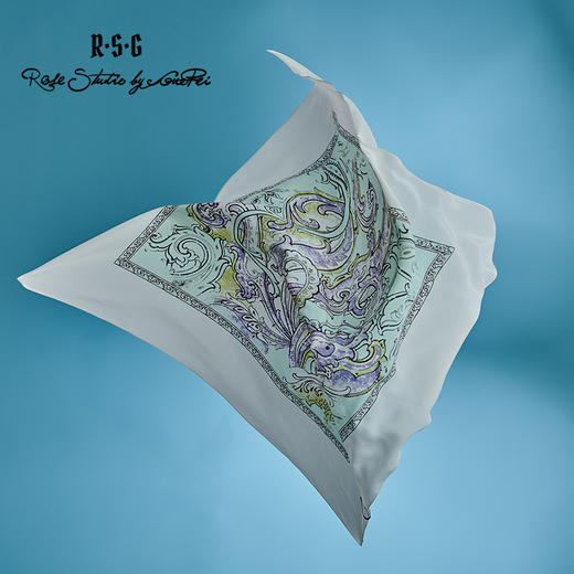RSG郭培成衣品牌 优雅丝巾真丝《盎然生机》 商品图1