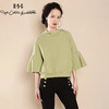 RSG郭培成衣品牌芦苇绿女士连帽休闲半袖上衣卫衣连帽衫女装 商品缩略图3