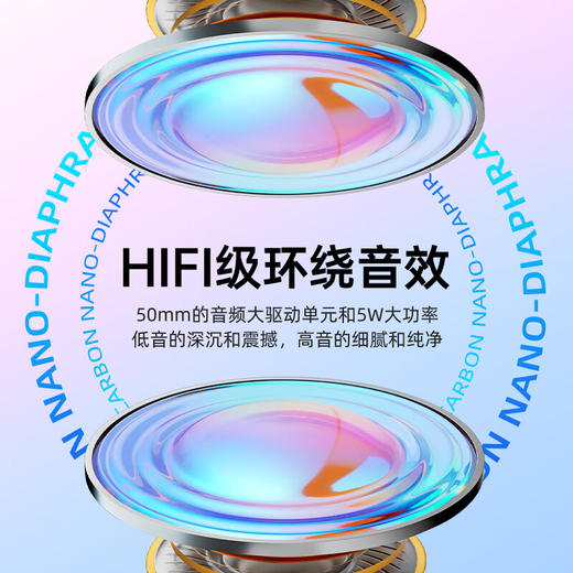 积分免费兑：惠普 惠普音响蓝牙音箱高音质小音响家用低音炮音乐迷你音响户外播放器便携式户外低音炮 【朗朗天青】元气单音响 商品图2
