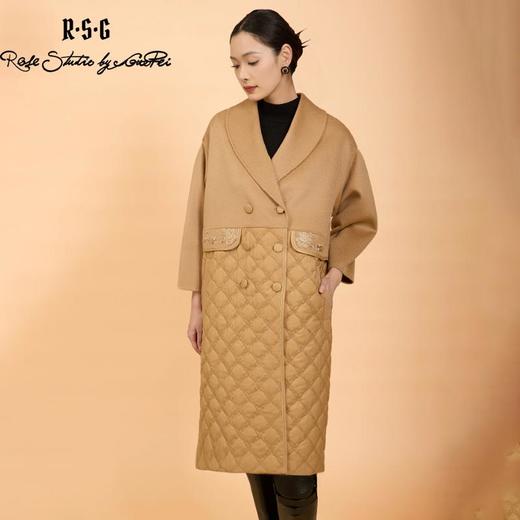 郭培成衣品牌精品系列繁花刺绣双面呢绗缝大衣 商品图1