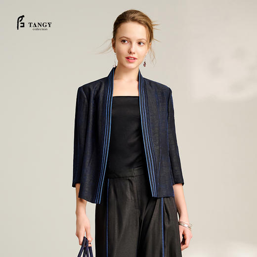 TANGY Collection/2025天意精品夏季新品中国风女士外套上衣L252011 商品图0