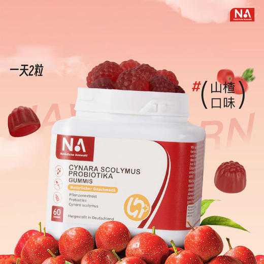 德国NA自然之选 朝鲜蓟益生菌软糖 60粒/瓶 商品图0