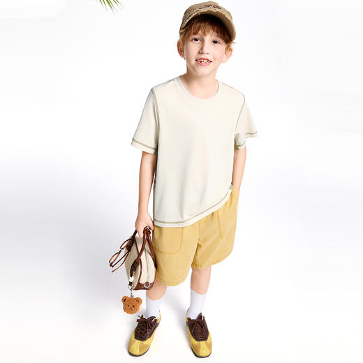 【实体店同款】男童全腰梭织中裤夏季新款安奈儿童装AB526658 商品图5