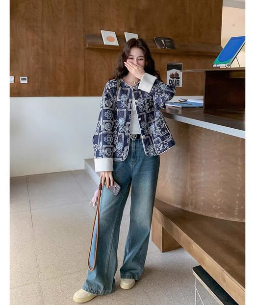 刺绣花朵亮片棉牛仔国风时髦外套 商品图11