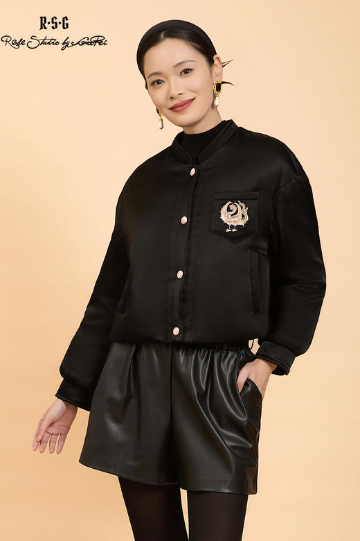 郭培成衣品牌精品系列暖意“绒绒”系列双兜百搭羽绒服 商品图5