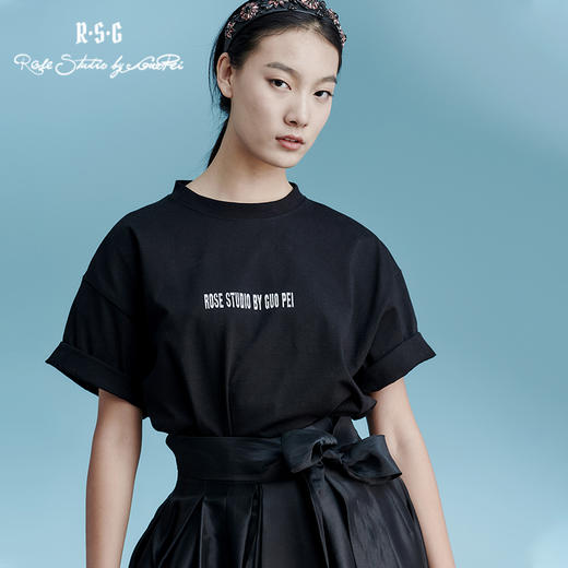 RSG郭培成衣品牌原创设计艺术插画纯棉T恤短袖女夏男女情侣款 商品图0