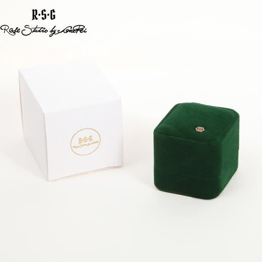 R.S.G 精品系列原创设计感铜质镀金方形玛瑙胸针郭培（限量版） 商品图1