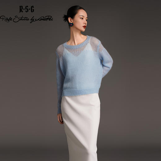 RSG2023郭培成衣品牌早秋廓形马海毛针织毛衣 商品图2