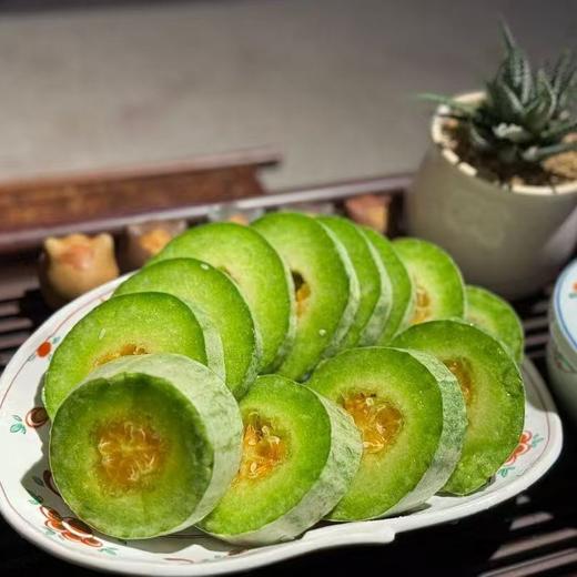 石家庄优选仓库速达，蜜小胖甜瓜，清脆爽口，香酥脆甜，瓜香四溢！净重5.5斤礼盒装 商品图1