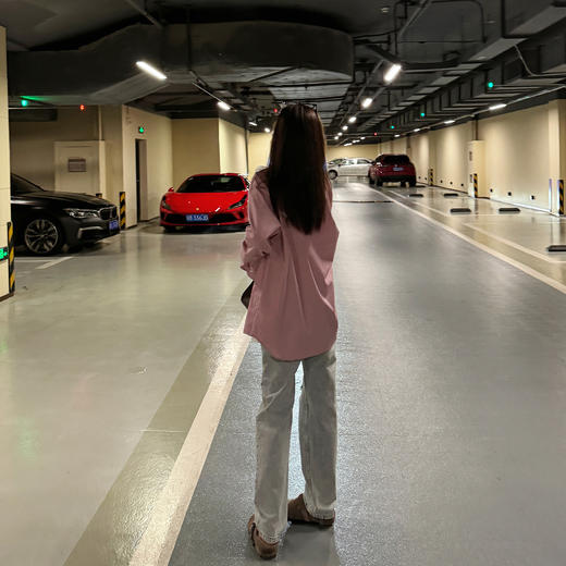 ROMI STUDIO“率性街头”高克重牛仔棉洗水破洞直筒牛仔裤 421N6071 商品图4