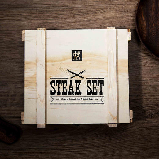 德国进口双立人牛排餐具组合12件套
（牛排刀+牛排叉） 商品图1