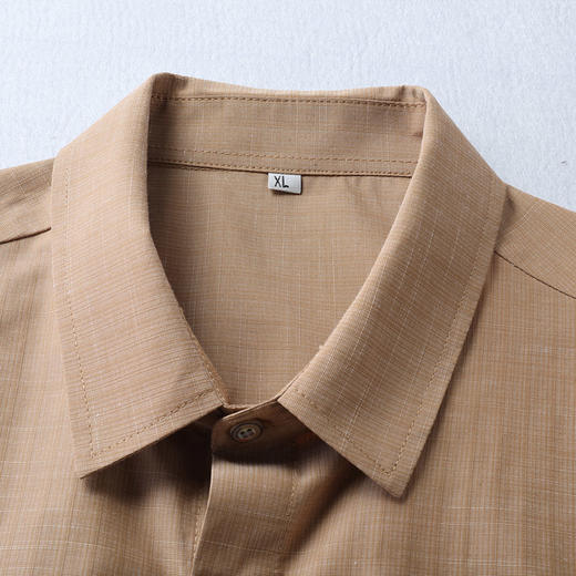 【DB】大依优型大码夏装多色短袖衬衫新款宽松免烫透气大码透气上衣半袖男士衬衣 商品图2