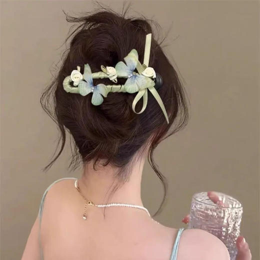 【家居百货】【仙气蝴蝶鸭嘴夹】9.9/两个！氛围感小花发夹，夏天用它盘发好看又凉快！ 商品图1