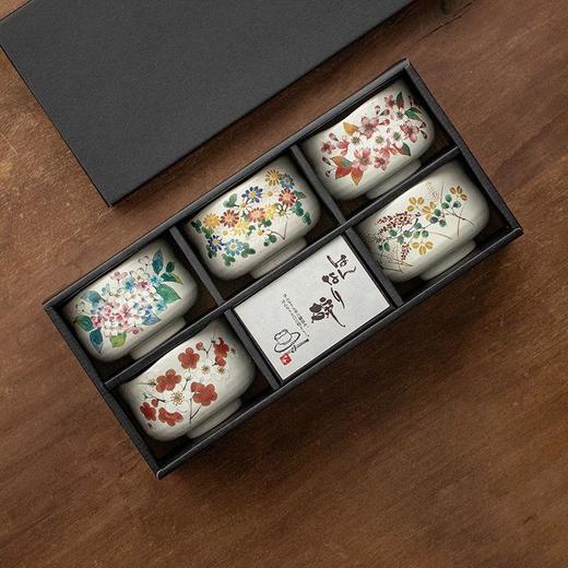 日本进口西庵窑日本的四季粉引碗套装 商品图4