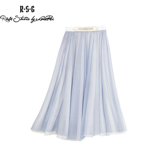 RSG郭培成衣品牌原创设计刺绣法式复古浪漫网纱半身裙百褶裙 商品图0