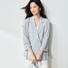 【高货sh】全新升级【铂金会员220/天猫289/差价69】(12259) 洛诗琳25春夏蓝色抽绳收腰简约垂感透气轻薄天丝通勤外套 商品缩略图3