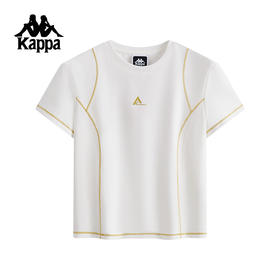 Kappa卡帕背靠背2025新款运动短袖t恤夏季休闲半袖女圆领透气上衣K0F42TD83