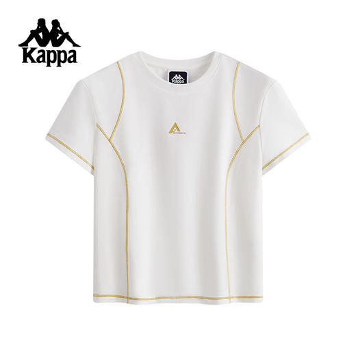 Kappa卡帕背靠背2025新款运动短袖t恤夏季休闲半袖女圆领透气上衣K0F42TD83 商品图0