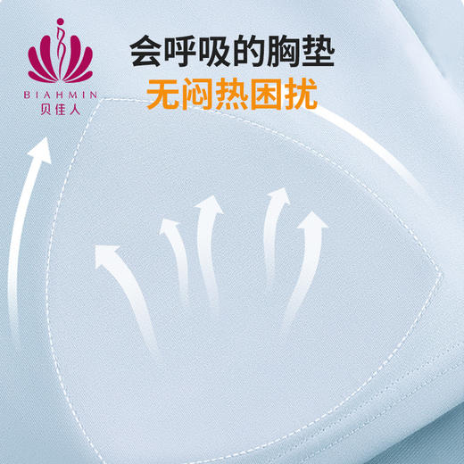 带胸垫睡裙女夏季薄款防凸点中无袖家居服舒适睡衣BW362512 商品图4