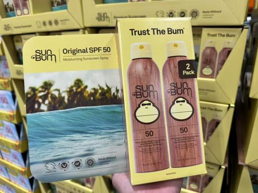 到手价239元/组 Sun Bum大嘴猴防晒喷雾 SPF50 142g*2支装 美国代购，无中文标签，介意慎拍 商品图0