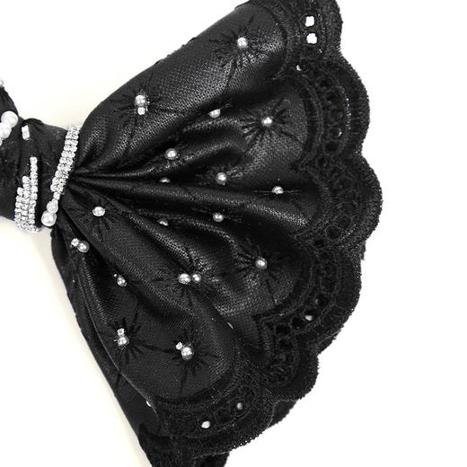 RSG郭培成衣品牌原创点钻蝴蝶结装饰镂空刺绣发饰大号发夹 商品图1