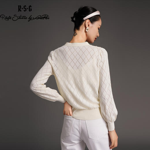 RSG郭培成衣品牌镂空纯色针织外套设计感小众女夏天 商品图2