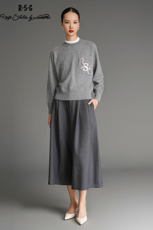 RSG郭培成衣品牌西裤款式松紧腰气质裙裤 商品图5