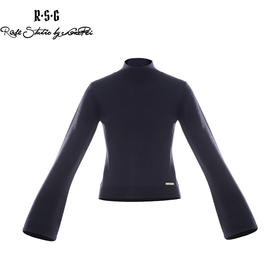 RSG郭培成衣品牌金标套头喇叭袖简约半高领毛衫毛衣打底上衣