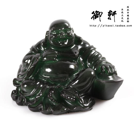 【茶宠】 变色茶宠 布袋坐佛像弥勒树脂茶摆 商品图1