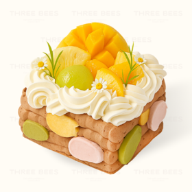 水果篮子 | 百香芒果奶油蛋糕