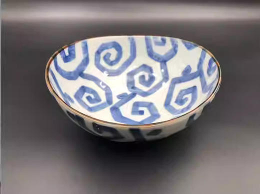 日本进口西庵窑染工房椭圆小碗套装 商品图4