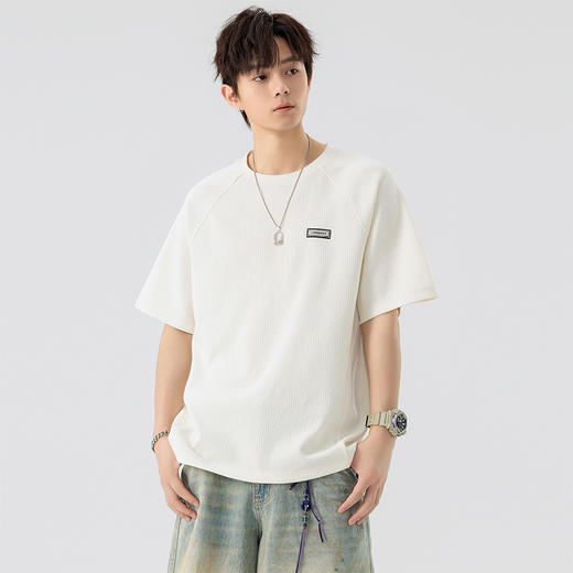 【DSL】大依优型大码圆领短袖T恤夏季加肥加大肥佬休闲宽松透气弹力男装上衣潮款 商品图5