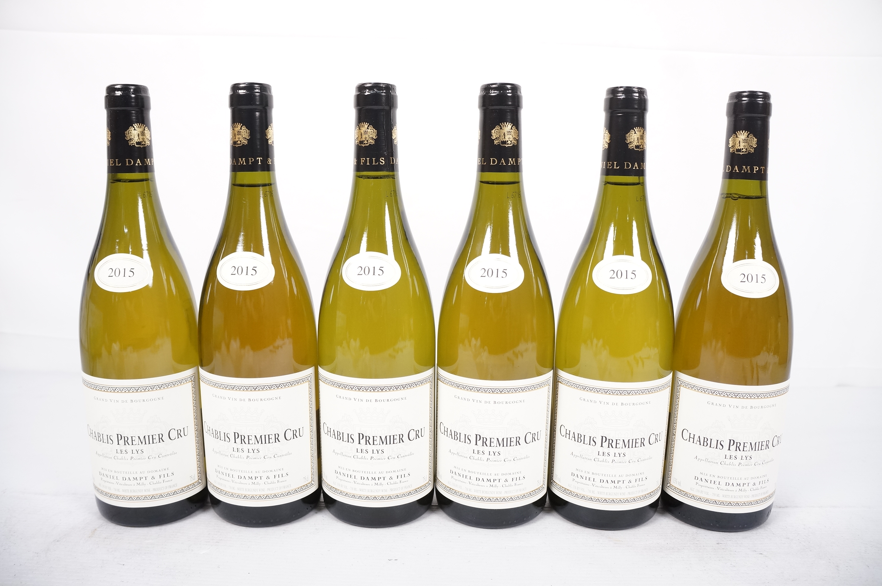 丹普父子酒庄里斯(夏布利一级园)白葡萄酒 2015, 法国, 勃艮第 (6瓶装)
