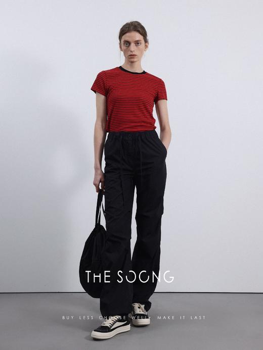 THESOONG |’城市轻机能系列’抽绳直筒工装裤HWKZ3775 商品图2